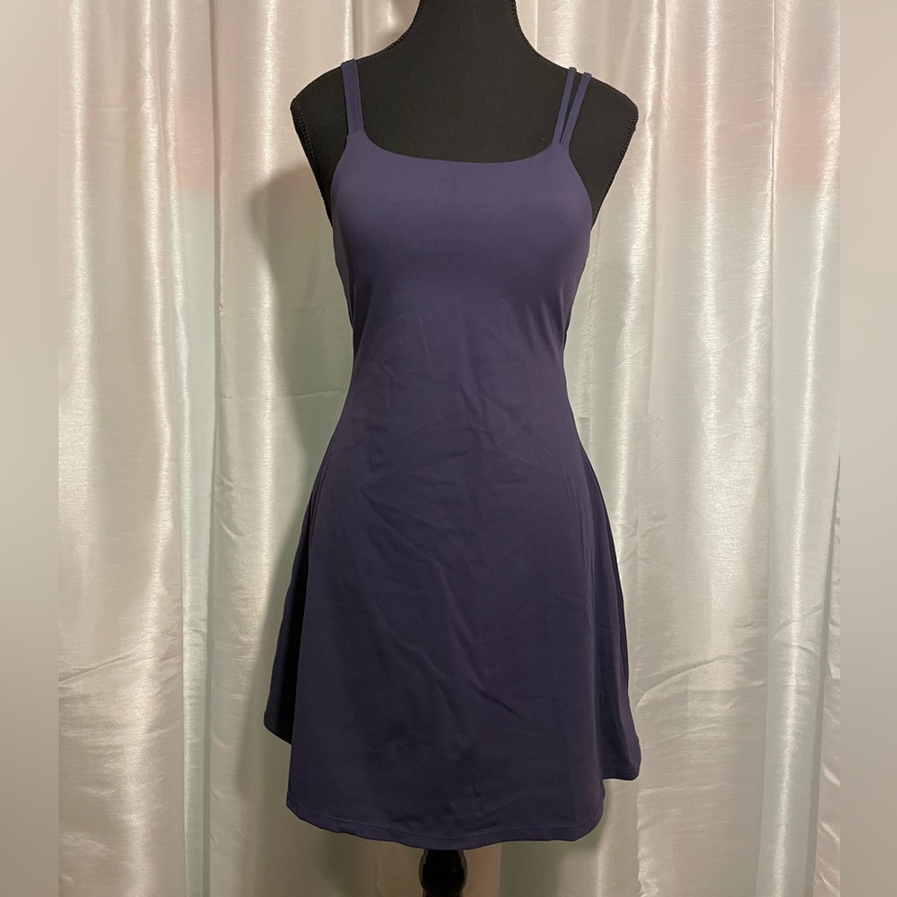 Halara Dark Blue Athletic Dress and Shorts Set